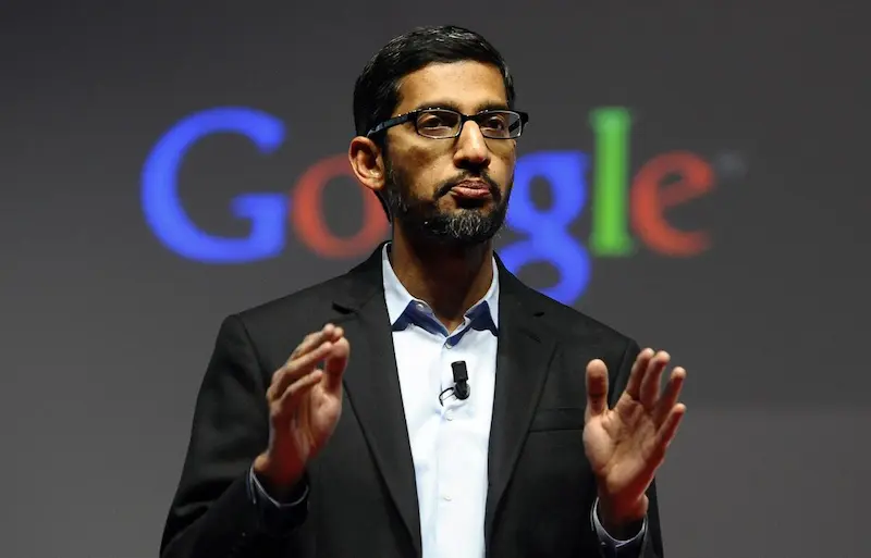 sundar pichai ceo of alphabet google